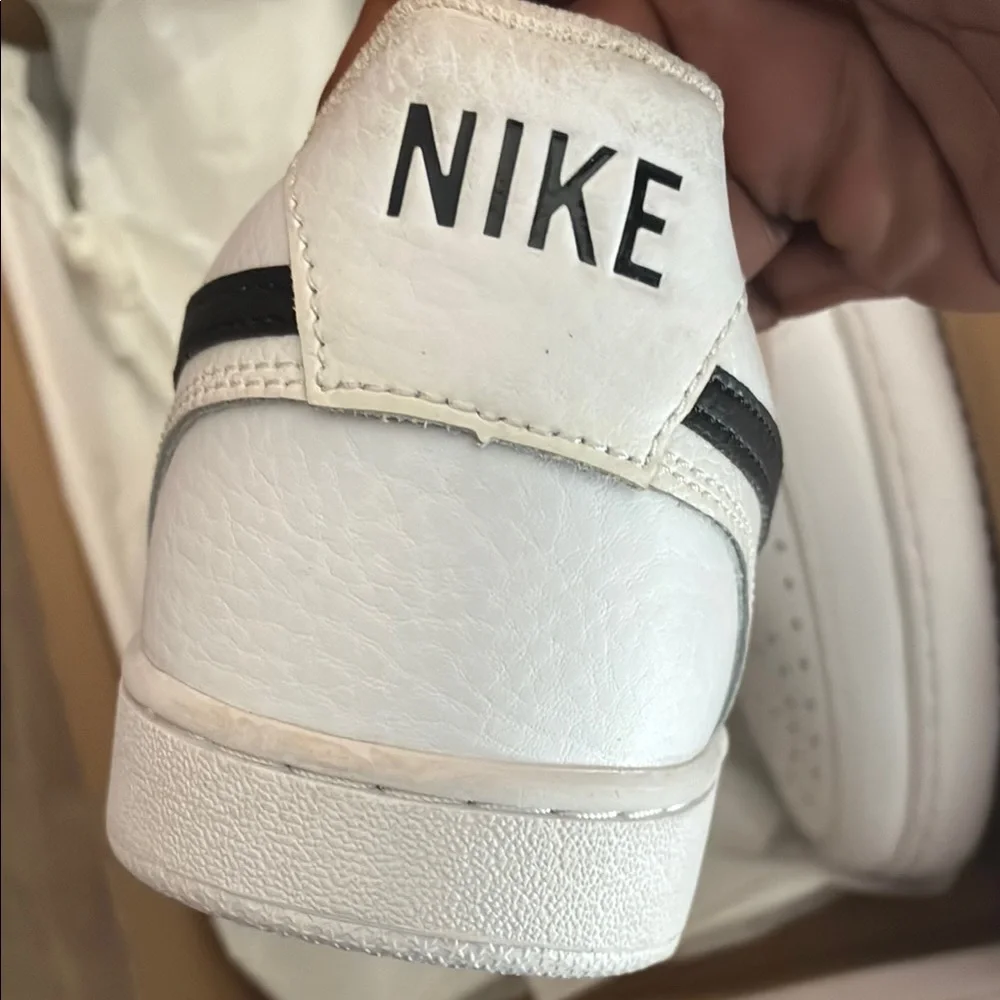 White Sneakers with Black Swoosh - Picture 2 of 5